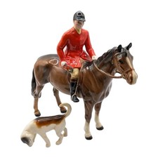 Vintage Beswick Huntsman number 1501  With Foxhound Dog rare (Some Light Wear)