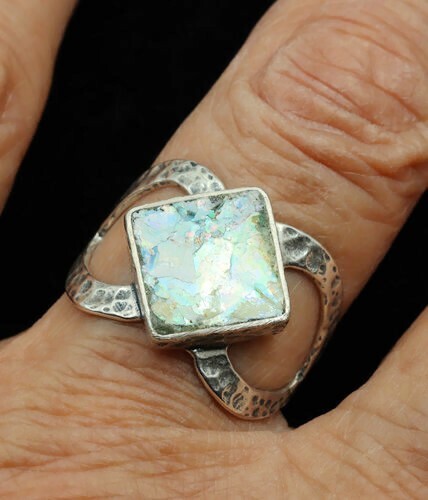Roman glass silver - roman,