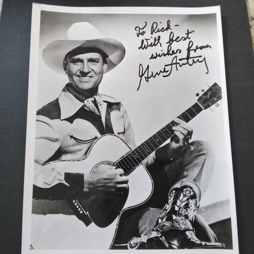 Gene autry signed 8x10 photo - autry,