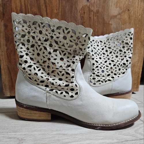 Leather ankle boots vero - leather,