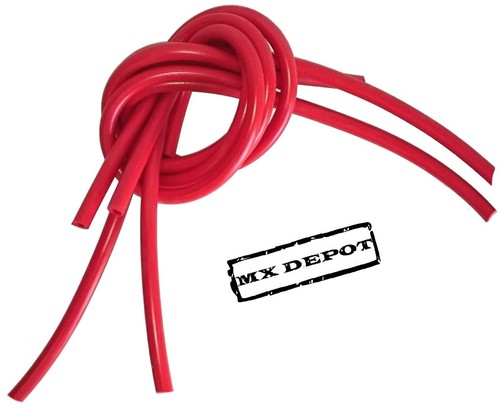 Red silicone carb hose vent - silicone,