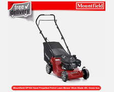 Ex Mountfield HP164 Hand Propelled Petrol Lawn Mower 39cm Blade 40L Grass Box