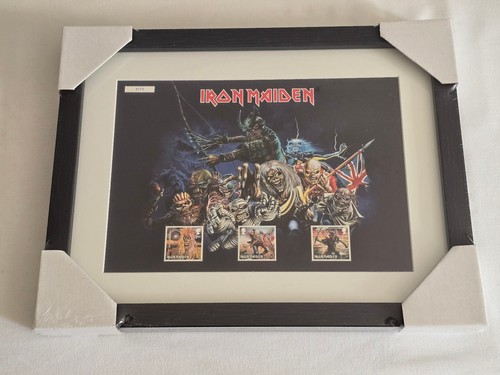 Iron maiden framed stamps - stamps,