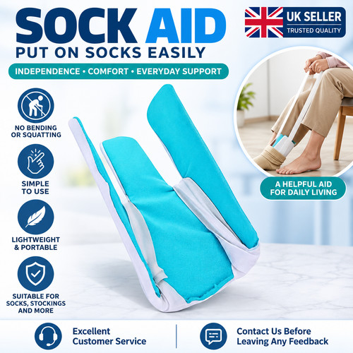Sock aid tool for - tool,