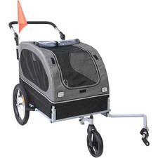 Uimoso Pet Bike Trailer & Stroller for Dogs, 88 lbs, Water-Resistant Carrier