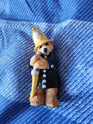 Bear fire fighter ornament - bear,