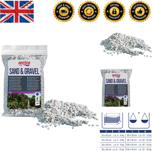 Natural aquarium gravel 1kg - aquarium,