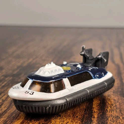 Police hovercraft blue white - blue/white, &
