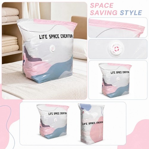 Pump vacuum storage bags - no‑pump,
