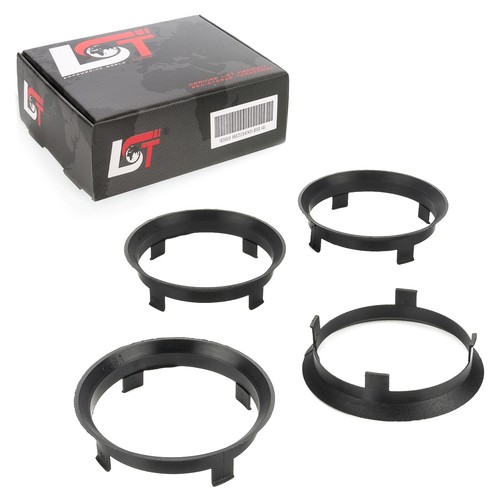 Center rings spacers black - 4x,