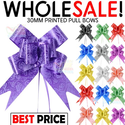 100pc pull bows 30mm - 30mm, large