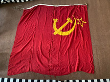 Vintage WW2 1940's Soviet Russian Hammer & Sickle Communist Flag 177x172cm
