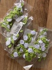 SMALL MINI SATIN RIBBON ROSE