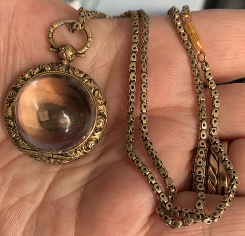 Antique locket pendant - antique,