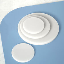 PP Plastic Discs Flat Hard Round Pad Plate Φ 20mm-400mm White Solid Sheet Board