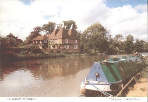 The medway yalding postcard - medway,