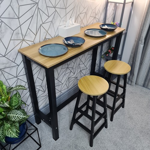 Bar table 2 stools - table, set