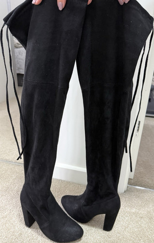 Prettylittlething black suede - black,