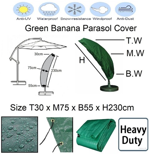 Parasol cover waterproof - 3m,