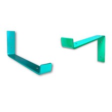 Mint Green scaffold board shelf brackets - 100mm - 325mm - RAL 6029 - Coloured 