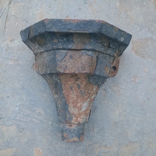 Vintage cast iron rain drain - vintage,