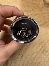 Smiths 0-100 Psi Oil Pressure Gauge 52mm Chrome Bezel MGB Mini Triumph
