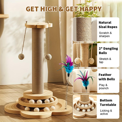 Large tall cat scratching - large,