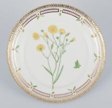 Royal Copenhagen Flora Danica lunch plate in porcelain decorated with flowers