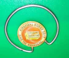 Vintage Kirkmans Borax Soap Save the Wrappers Clip Bookmark Metal Advertisement