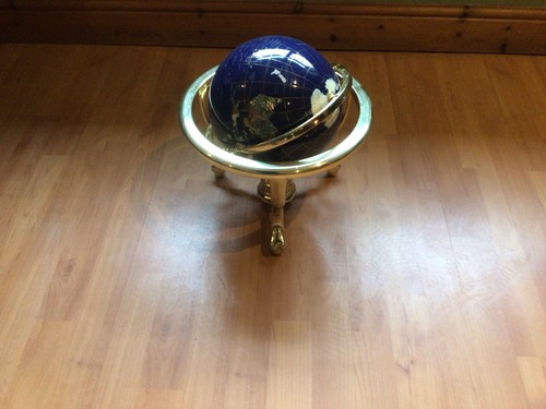 Luxury world globe brass - globe, on