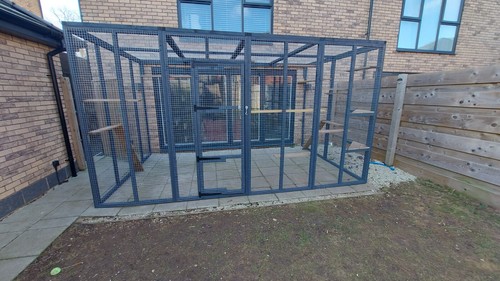 Sided grey catio 8ft x - grey,