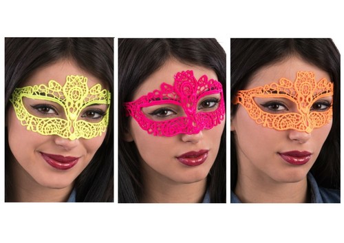 Neon masquerade mask eyemask - neon,