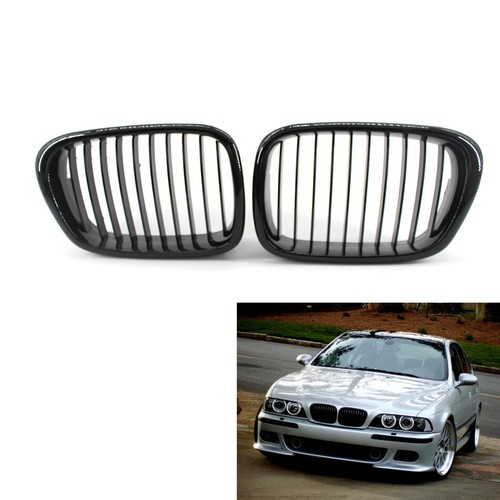 Pair gloss black front kidney - gloss,