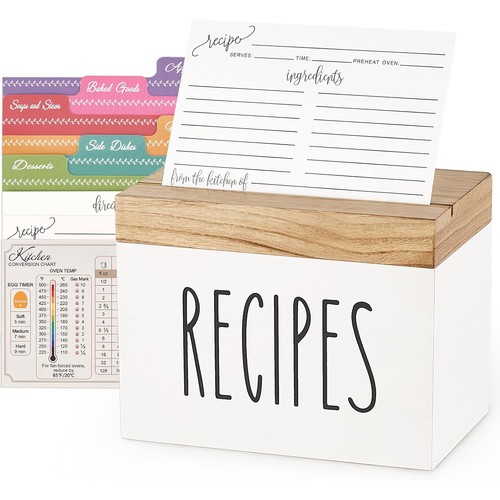 Recipe cards and box set - recipe,