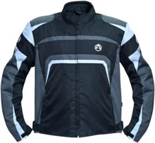 Biker jacket motorbike protective jacket Men's Grey/White Werona Jacket
