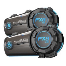 2x Intercom Motorcycle Bluetooth Intercom Helmet Headset Moto 4 Way Communication