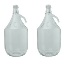 5L Glass Demijohn Pack of 2 – Flip-Top Carboys for Winemaking & Homebrew