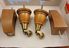 Laura Ashley Sofa Roller Wheel Leg Set Oak
