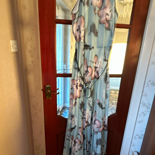 Roman blue pink - roman, floral