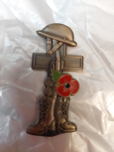 British soldier poppy cross - british,