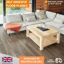 5m² Floor Planks Tiles Self Adhesive Wood Effect Vinyl Flooring Kitchen Bathroom