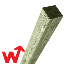 Timber Wooden Fence Post 100 x 100 x 2.4m (4x4 x 8ft)