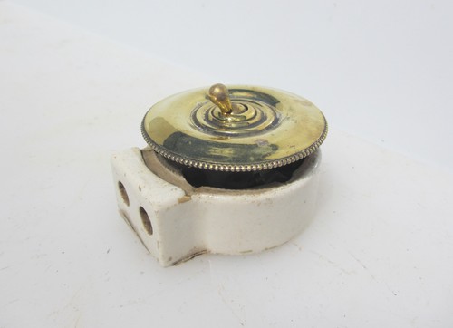 Antique brass ceramic light - ceramic,