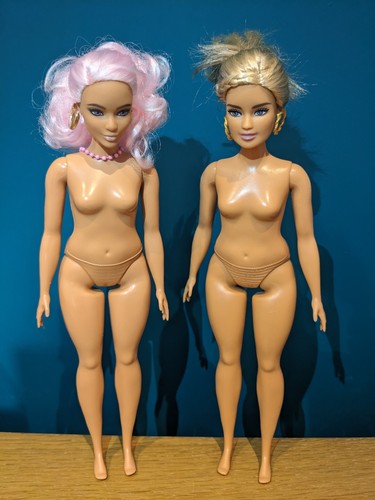 Pink hair barbie curvy - barbie, doll