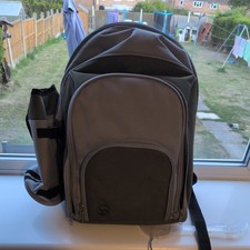 Green Picnic Backpack w/ Blanket 4 Person Weatherproof Picnic Rucksack - VonShef