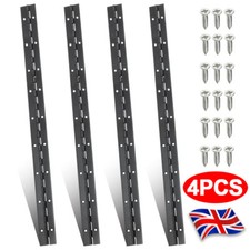 4 PCS Stainless Steel Piano Hinge 18Inch Continuous Boat Hinge Black UK