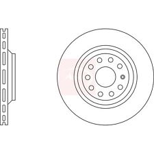 2x Brake Discs Vented For VW