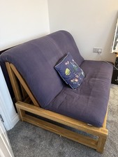Solid Oak 2-seater Double Sofa
