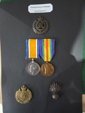 WW 1 War and Victory Medals Lieu B.E. Morgan. R.E.