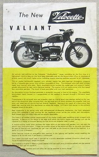 Velocette valiant 200 - valiant,